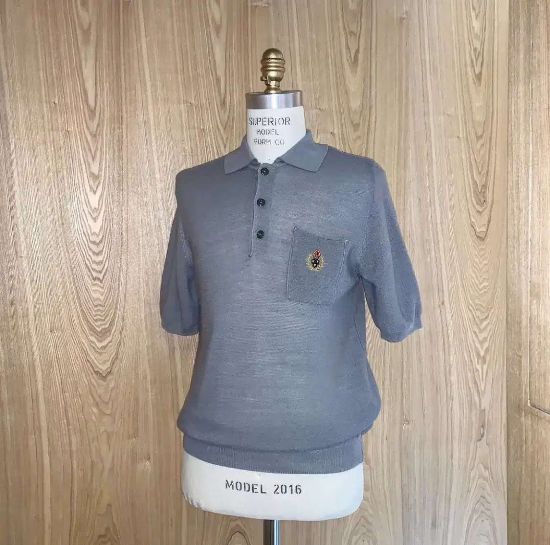 헤리티지플로스 crest polo knit